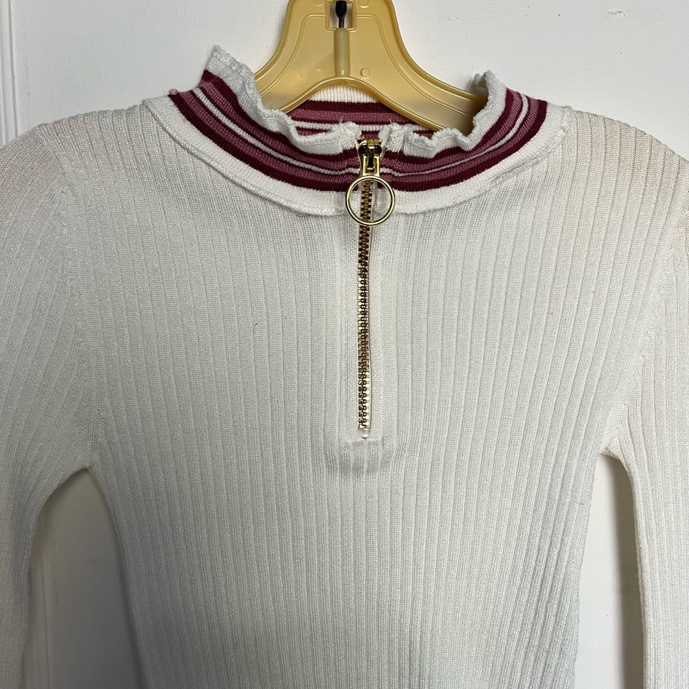 Blouse long sleve white size S brand Planet Gold (new never wear but no tag)